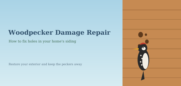 woodpecker damage